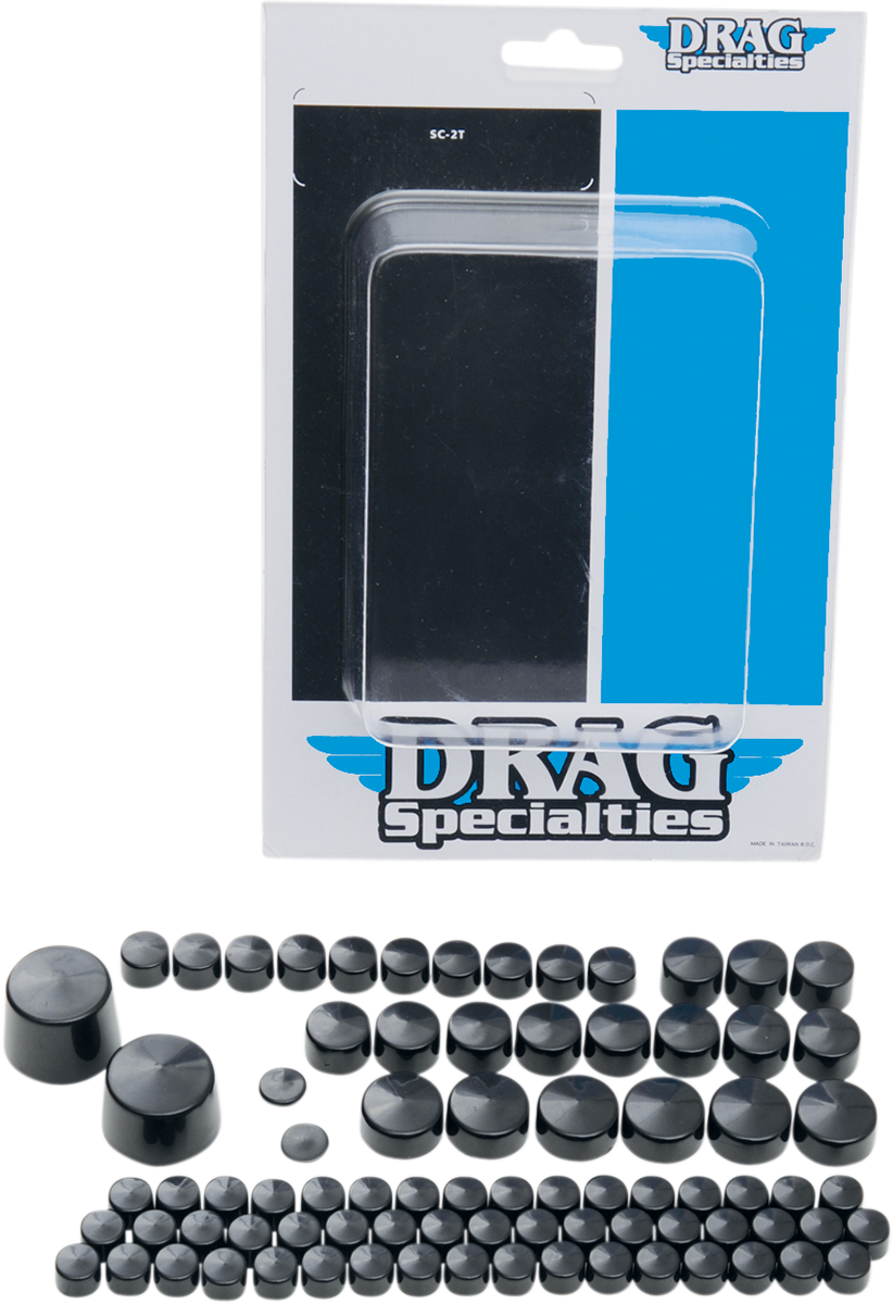 DRAG SPECIALTIES Cubiertas de pernos - Negro 352012