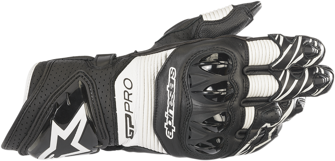 IN STOCK ALPINESTARS GP Pro RS3 Gloves - Black/White - 2XL 3556922-12-2X