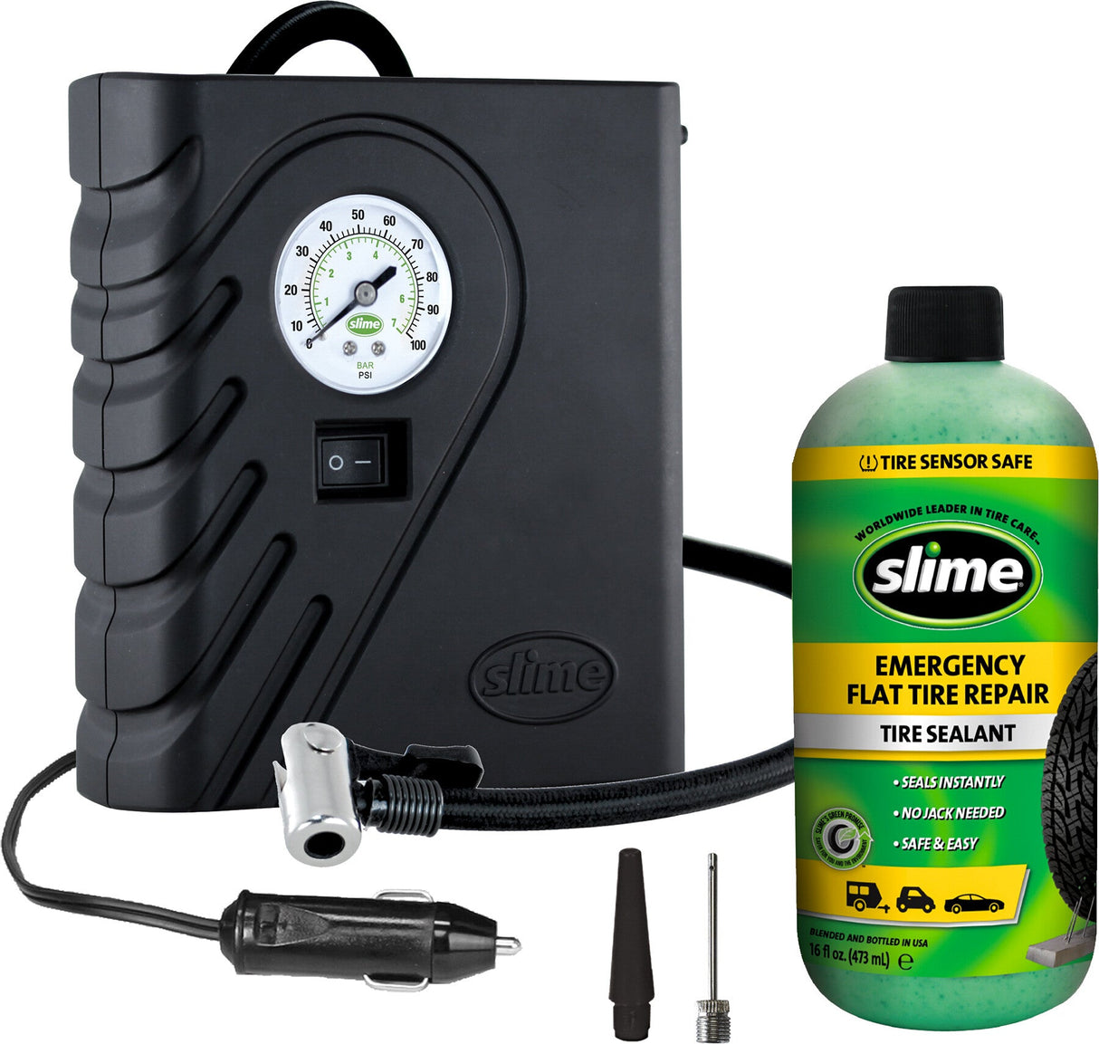 SLIME Smart Spare Tire Repair Kit 300psi 50107-1