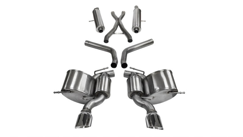 Corsa 12-14 Jeep Grand Cherokee 6.4L V8 Polished Sport Cat-Back Exhaust 14466