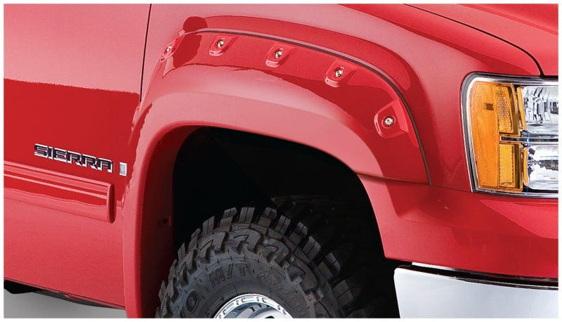 Bushwacker 07-14 GMC Sierra 2500 HD Fleetside Cutout Style Flares 4pc 78.7/97.6in Bed - Black 40947-02