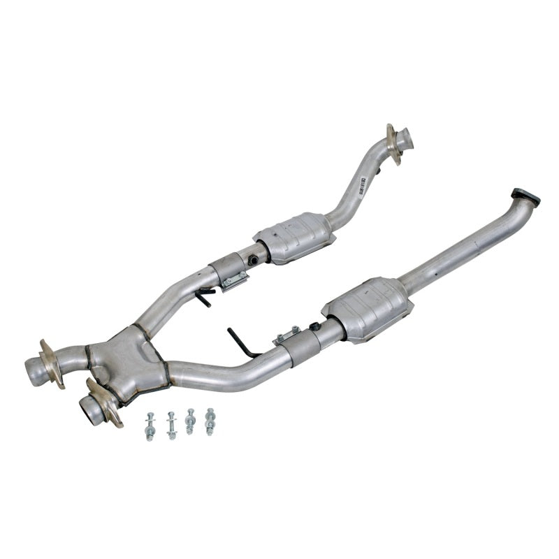 BBK 96-98 Mustang 4.6 Cobra High Flow X Pipe With Catalytic Converters - 2-1/2 1618