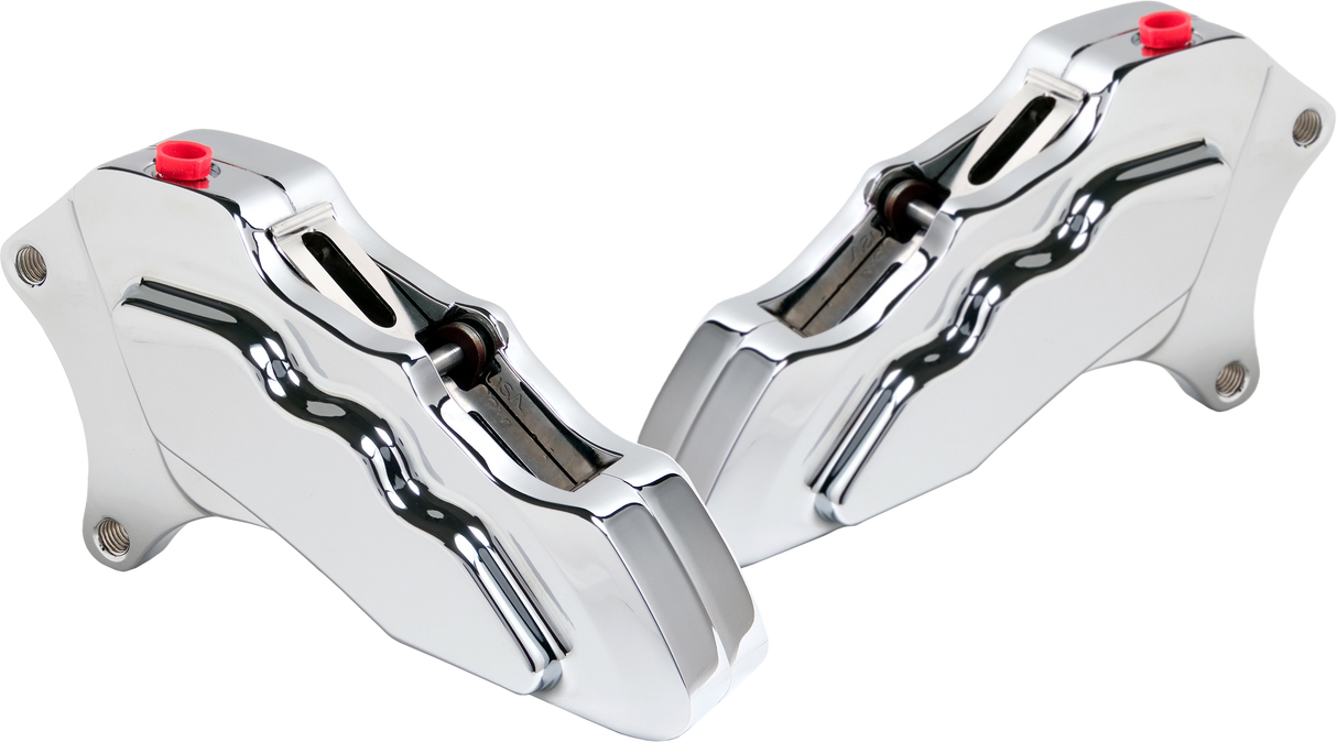 HAWG HALTERS INC 6 Pist Front Dual Caliper Kit Chrome 00-Up W/ 11.5" Rotor FKDDCC6001