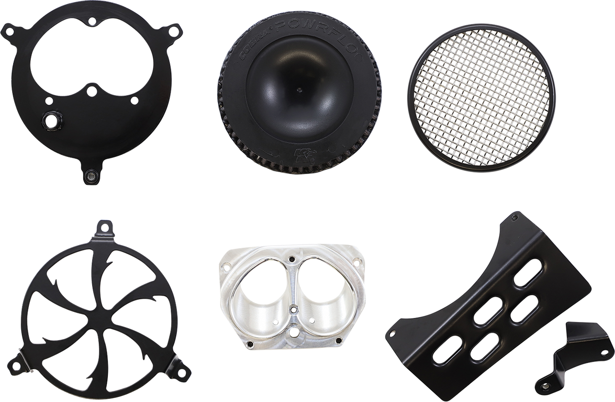 Filtro de aire de barrido COBRA - Negro - Perno 06-0267-01B