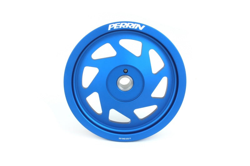 Perrin 19-21 Subaru WRX / 16-18 Forester Lightweight Crank Pulley (FA/FB Engines w/Large Hub) - Blue PSP-ENG-104BL