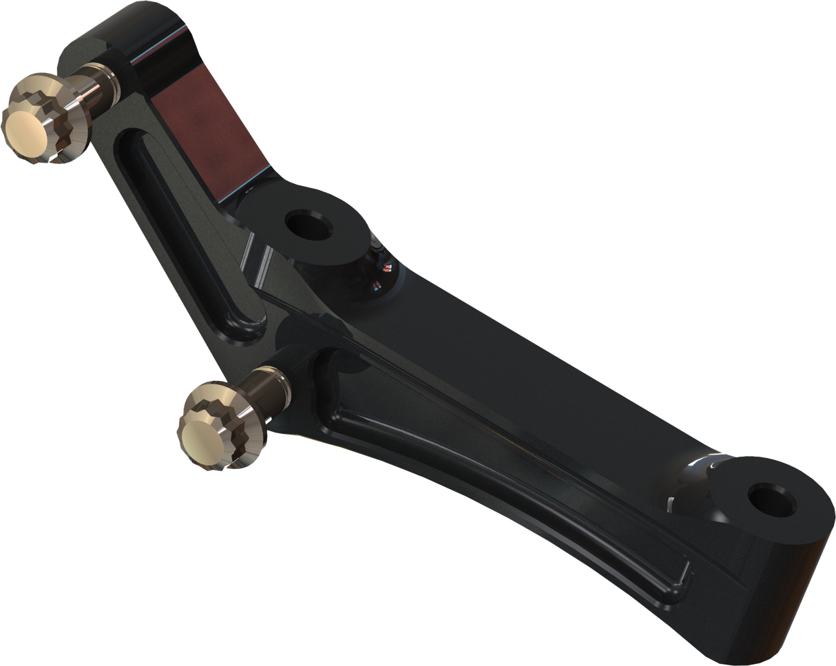 HAWG HALTERS INC Radial Mount Adapt Bracket Univ Rh/Lh Black FBRMAB-108