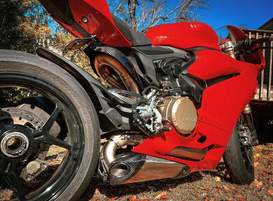 Vandemon Ducati Panigale 899,959,1199,1299 Titanium Belly Exhaust System 2011-18 DUC129TIEXBELA VA-122