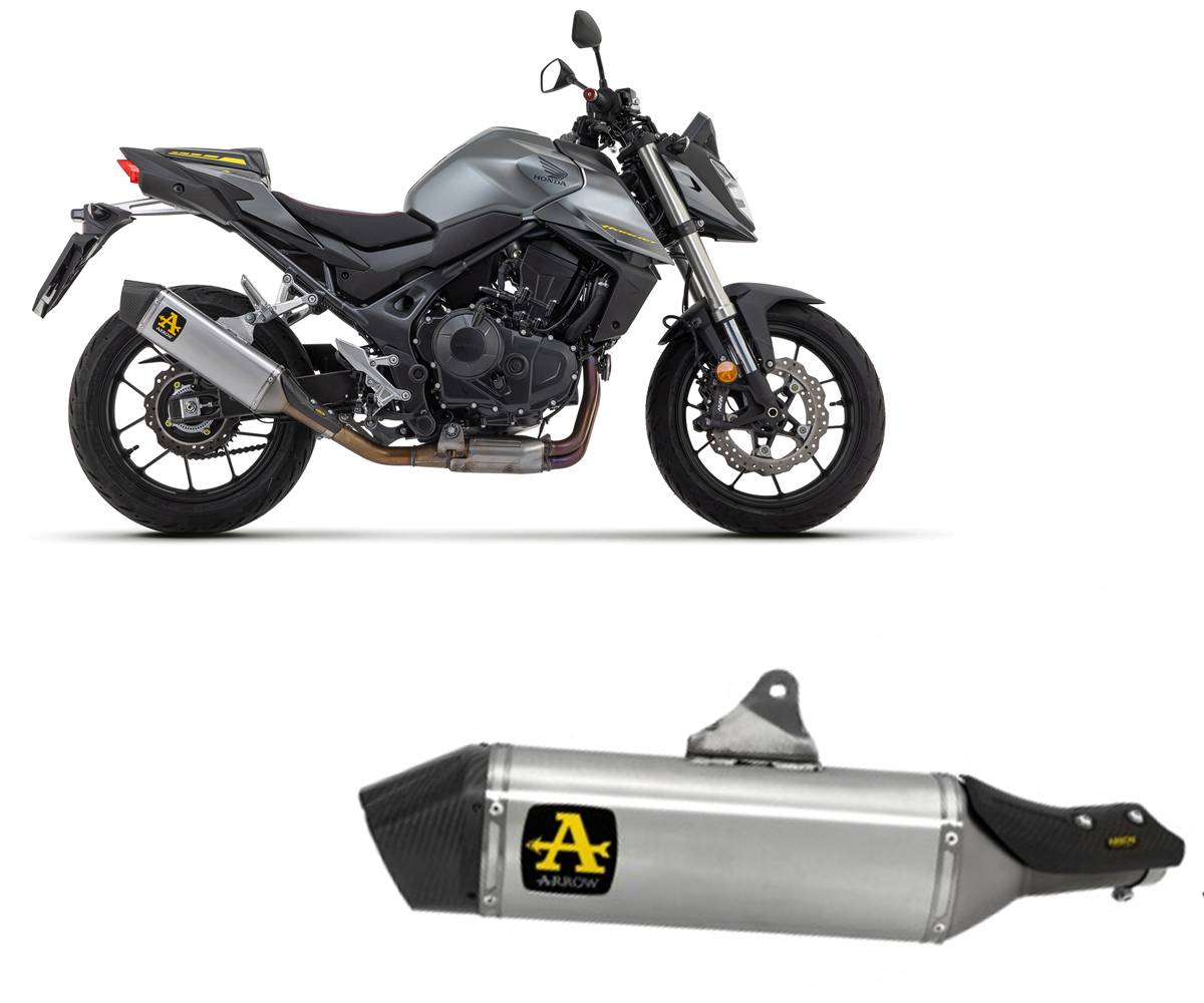 71003VA Arrow Veloce Racing Slip-on Exhaust, Aluminum for Honda CB750 Hornet 23-25