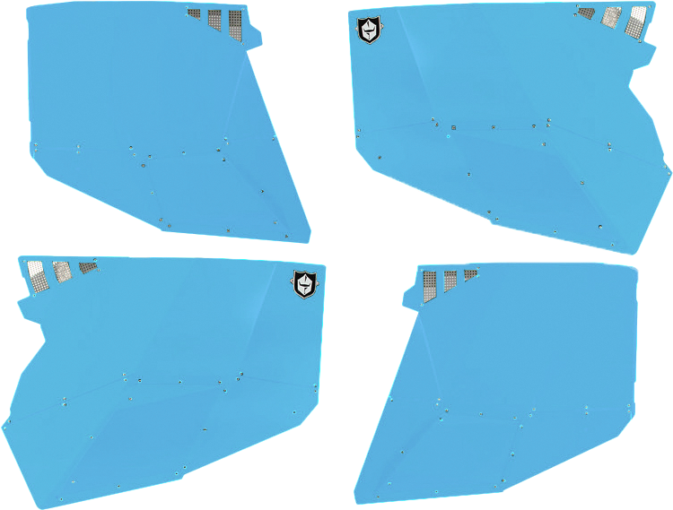 PRO ARMOR Stealth Door Alluminum Skins Sky Blue Pol P144228SB