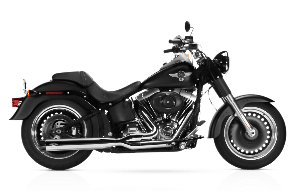 MAGNAFLOWPerformer 2 Into 1 Chr/Blk Softail 08-177211907