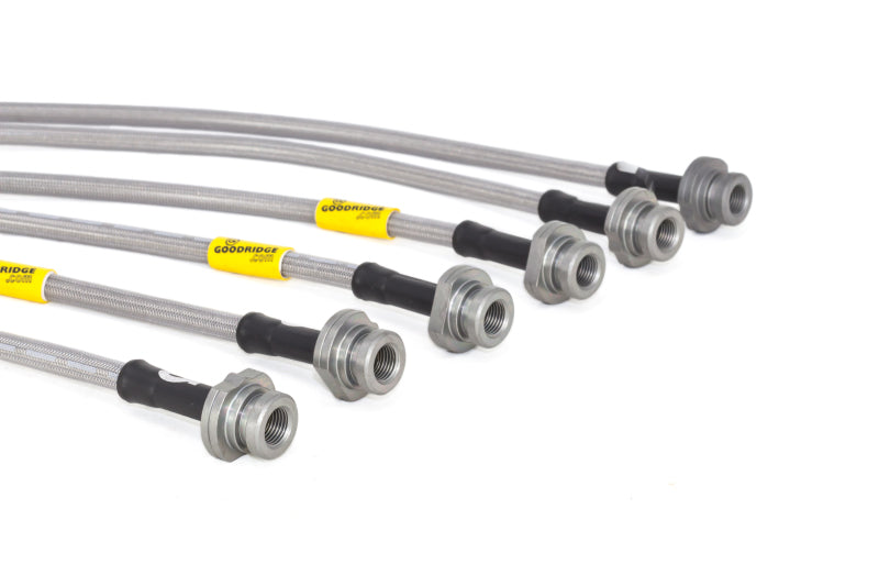 Goodridge 13-15 Nissan Sentra w/ Rear Disc Brakes SS Brake Line Kit 22047