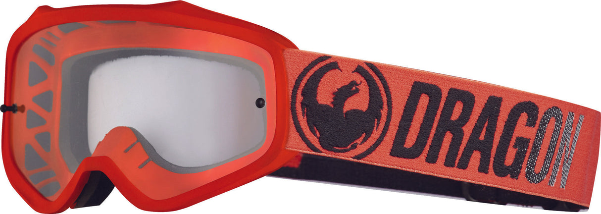 DRAGON Mxv Break Goggle Red W/Clear Lens 358796024405