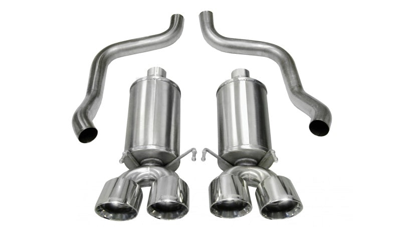Corsa 09-13 Chevrolet Corvette C6 6.2L V8 Polished Xtreme Axle-Back Exhaust 14470