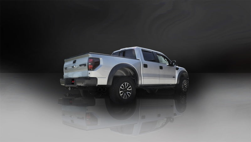 Corsa 11-13 Ford F-150 Raptor 6.2L V8 Black Sport Cat-Back Exhaust 14387BLK