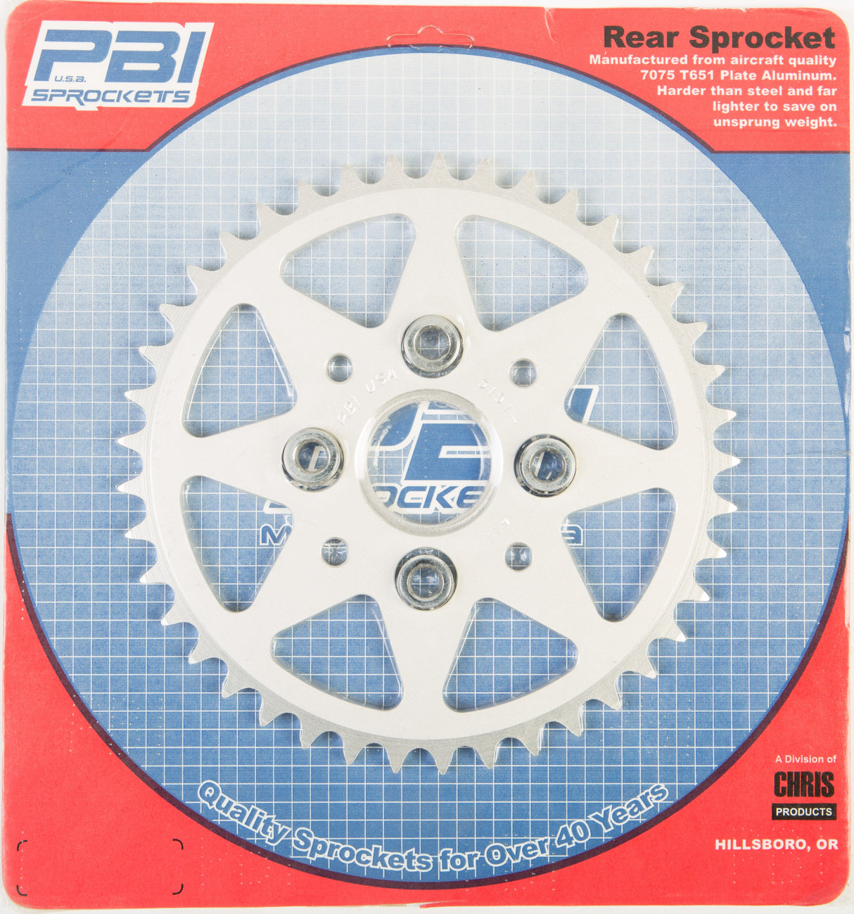 PBIRear Sprocket Aluminum 41t-520 Hon3151-41-3