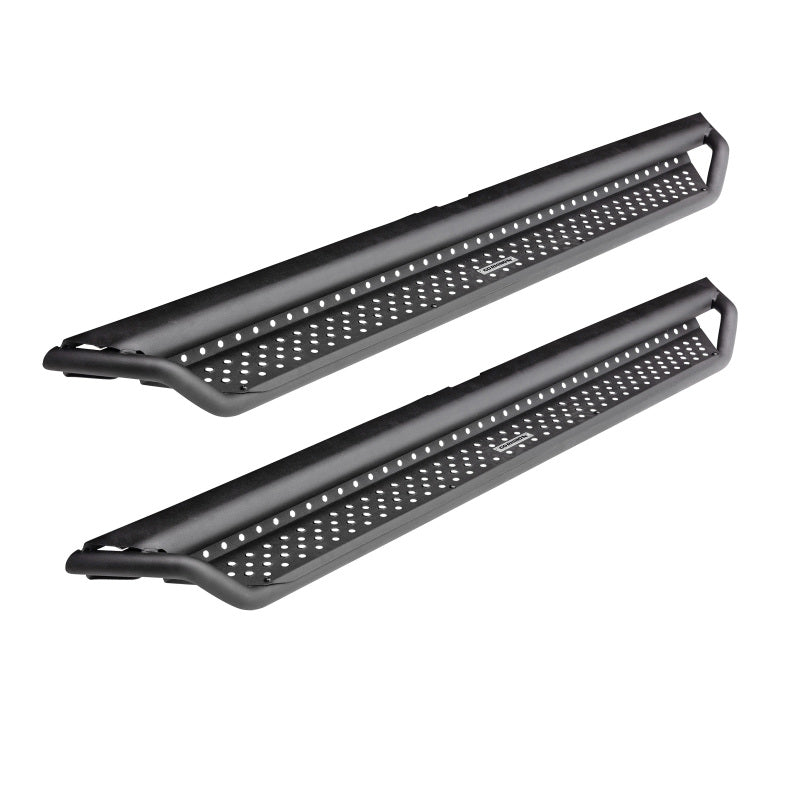 Go Rhino 2021+ Ford Bronco Dominator Extreme D1 Side Steps w/Brackets - Textured Black D14131T