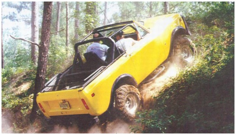 Bushwacker 72-80 International Scout II Extend-A-Fender Style Flares 2pc - Black 60001-01