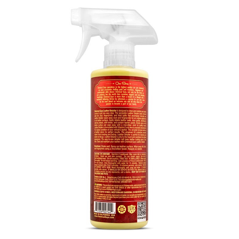 Chemical Guys Leather Quick Detailer Care Spray - Matte Finish - 16oz SPI21616