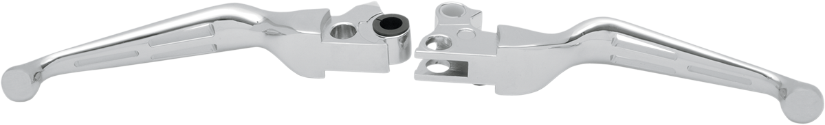 Palancas DRAG SPECIALTIES - Ranuradas - Cromadas H07-0769