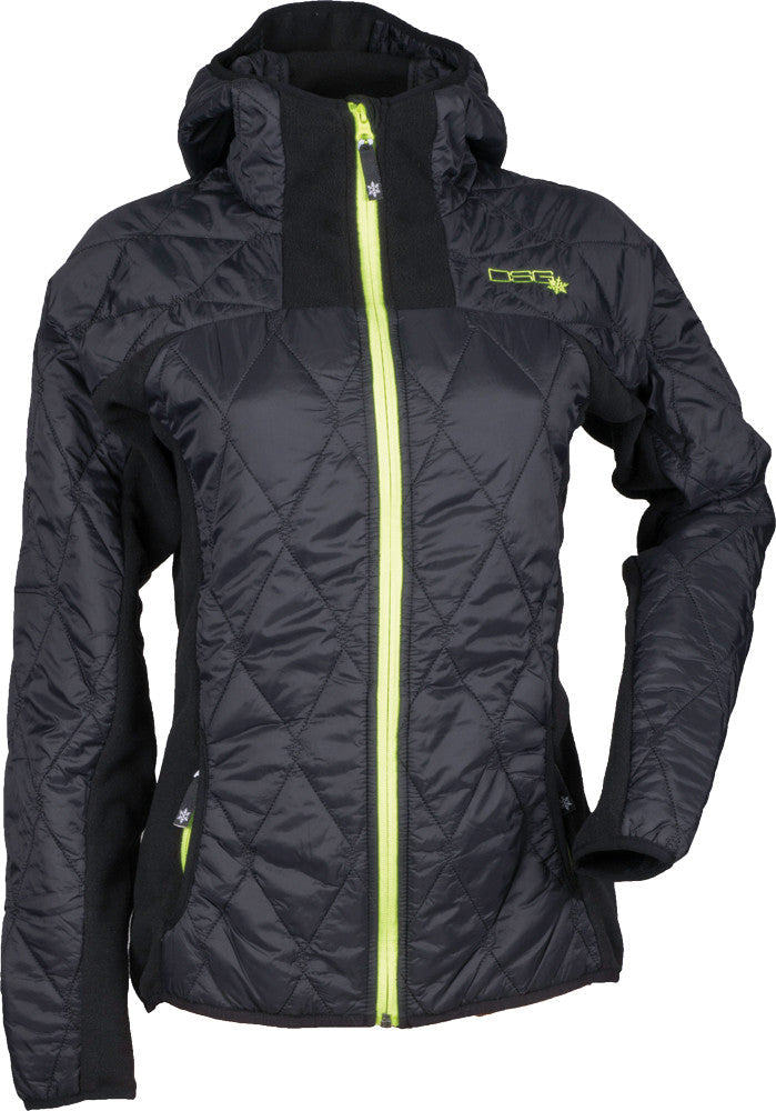 DSG Fleece Jacket Black/Bright Green 4x 35381