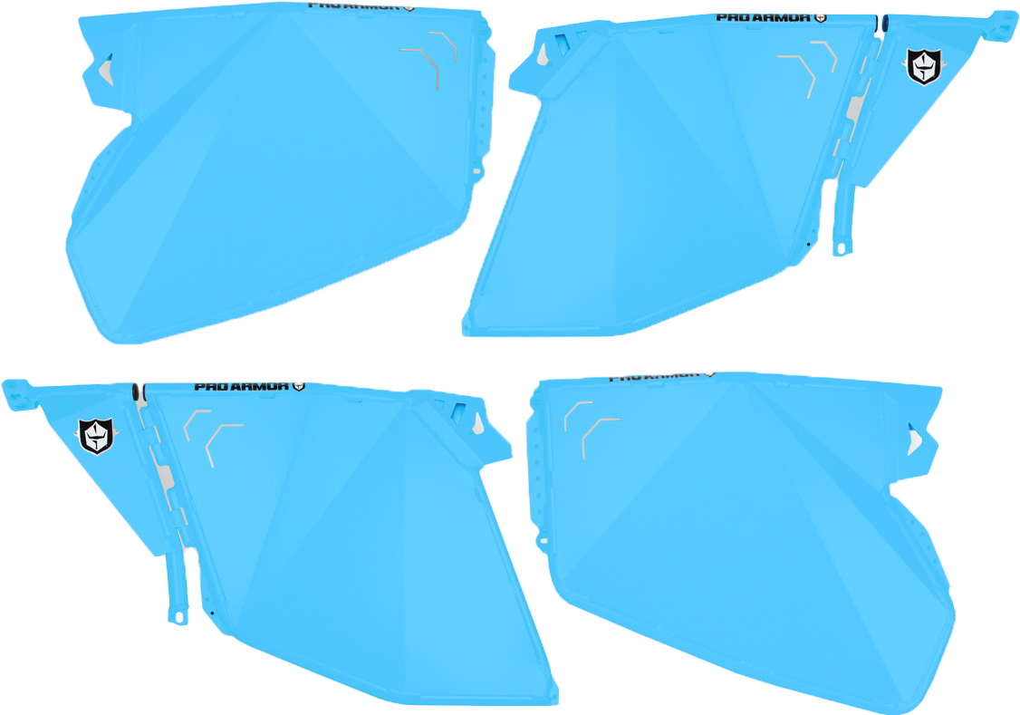 PRO ARMOR Traditional Half Doors Sky Blue Pol P144D000SB
