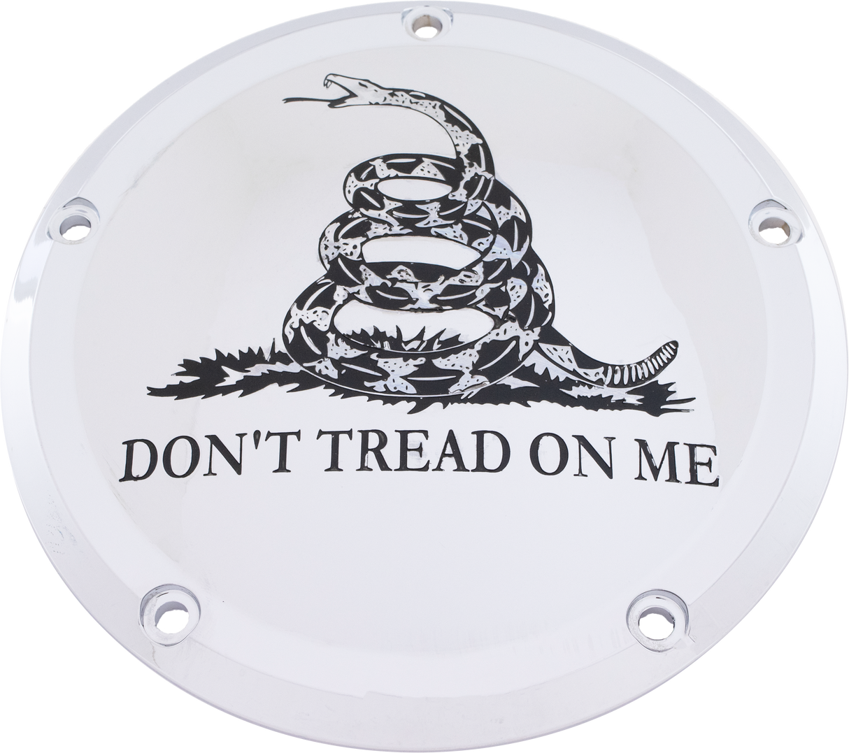 CUSTOM ENGRAVING 7 Tc Derby Cover Don't Tread Chrome PATR08-12
