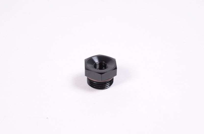Radium Engineering 8AN ORB to 1/8NPT Female Adapter Fitting - Blk Anodized 14-0119