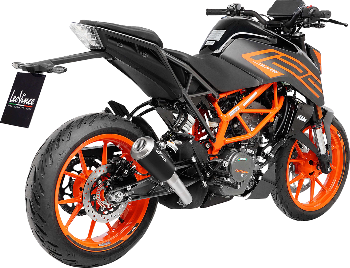 LEOVINCE LV-10 Slip-On Muffler - Black 390 Duke 2021-2023 15249B