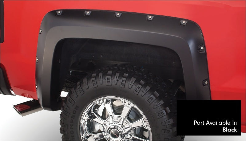 Bushwacker 16-18 Chevy Silverado 1500 Fleetside Pocket Style Flares 4pc 69.3in Bed - Black 40959-34