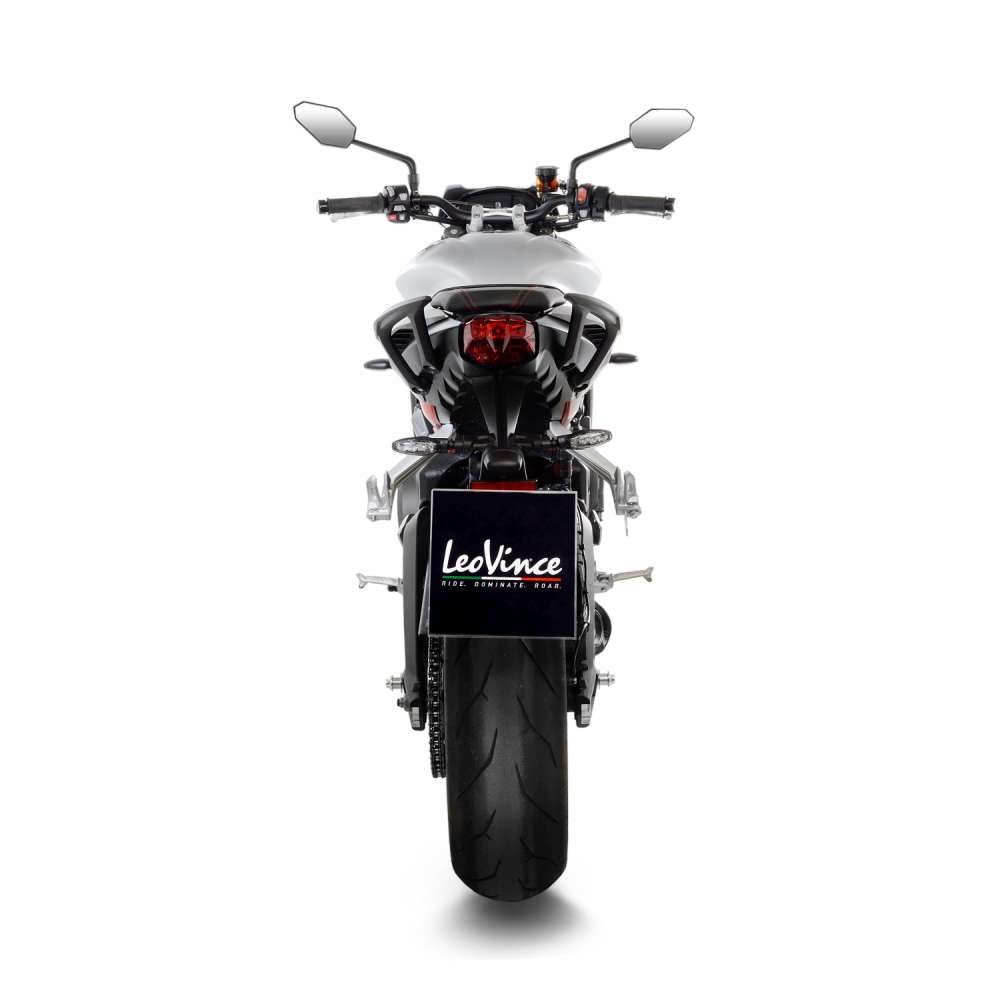 LEOVINCE LV One Evo Muffler - Stainless Steel - Street Triple 765 S/SA2/R/R LRH/RS 2017 - 2019 14288E 1811-3764