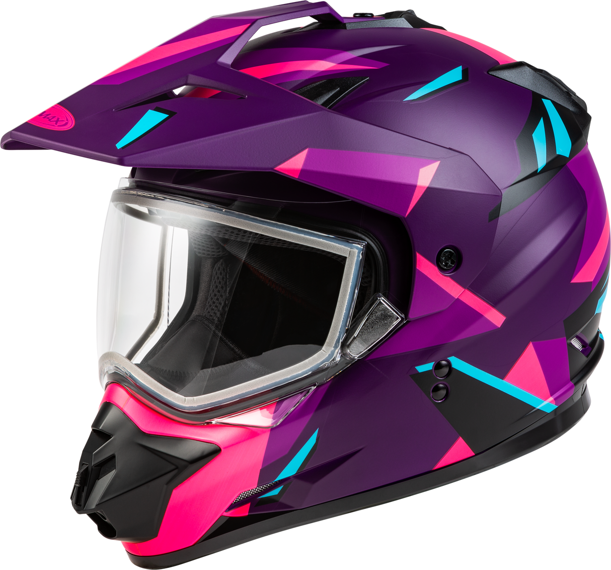 GMAX Gm-11s Ripcord Adventure Snow Helmet Matte Purple/Pink Md A2114915