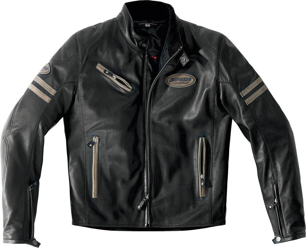 SPIDI Ace Leather Jacket Black/Brown E54/Us44 P131-341-54