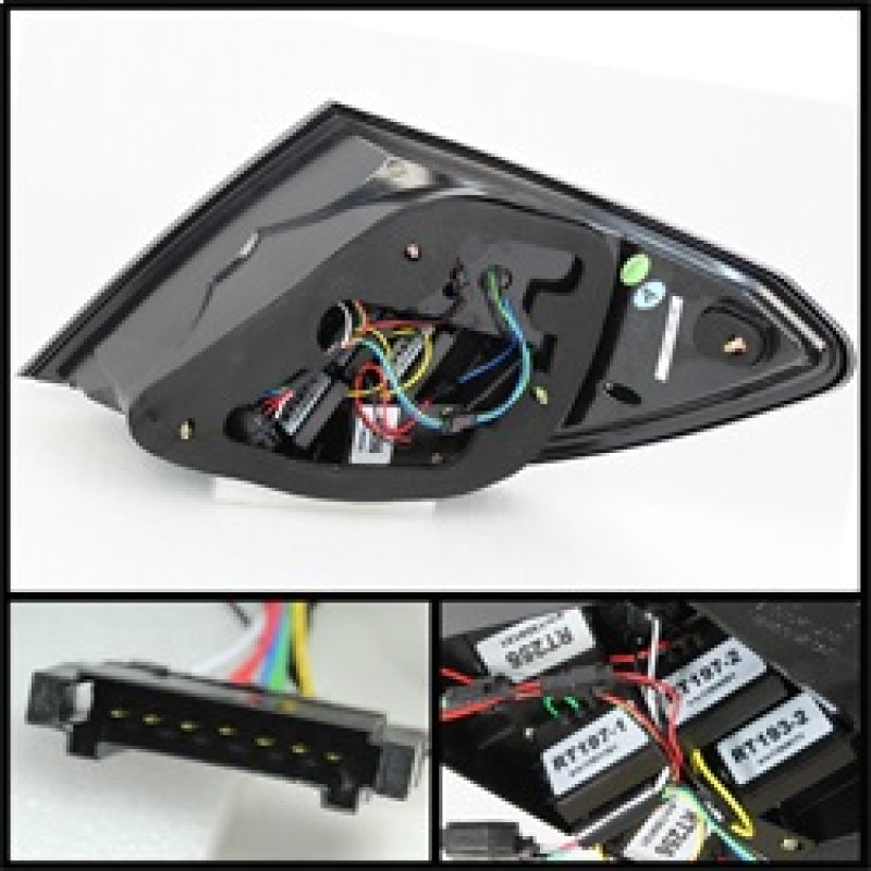 Spyder Mercedes Benz W204 C-Class 08-11 LED Tail Lights Incandescent only - Blk ALT-YD-MBZC08-LED-BK 5072689