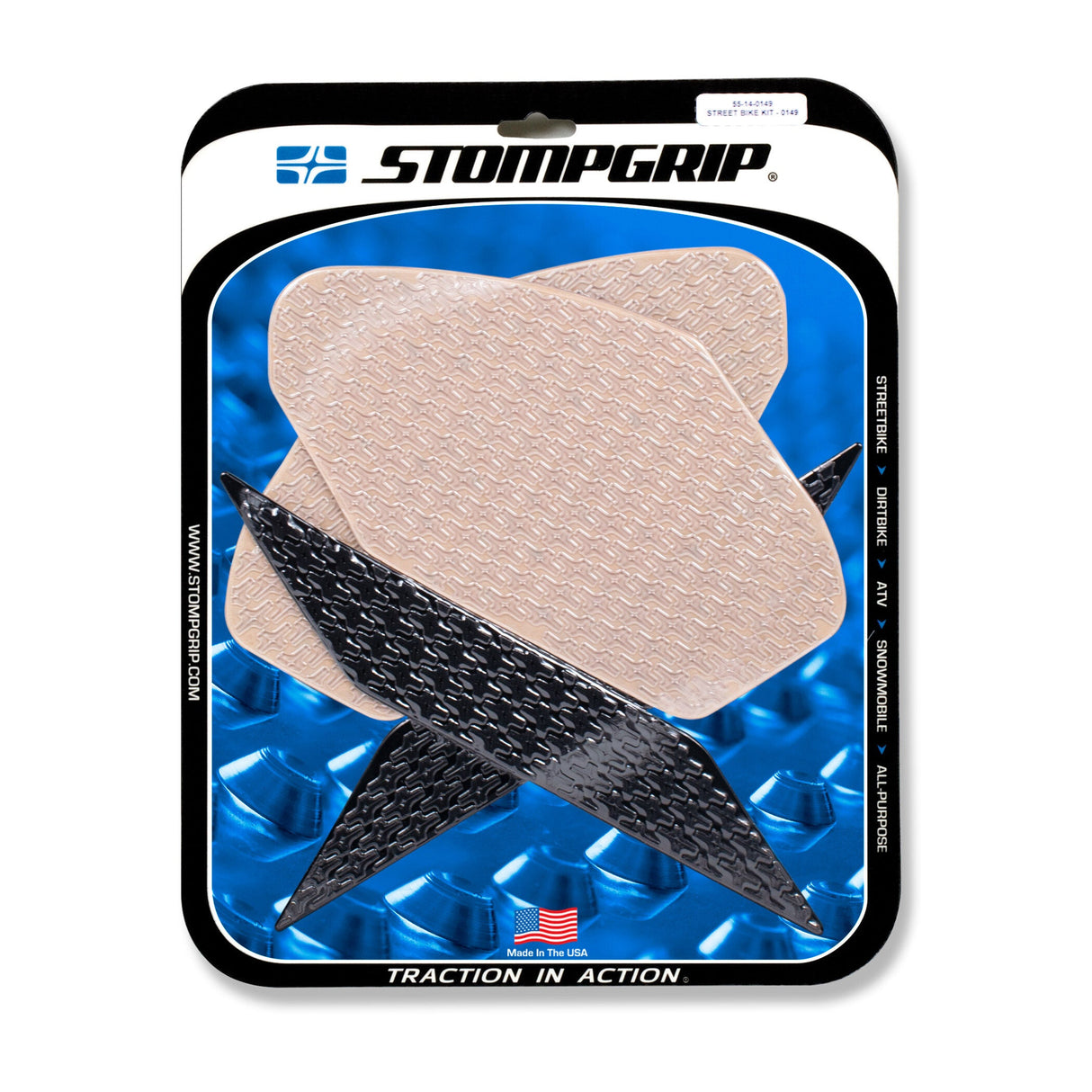 STOMPGRIP Tank Pad Kit Icon Clear/Black 55-14-0149H