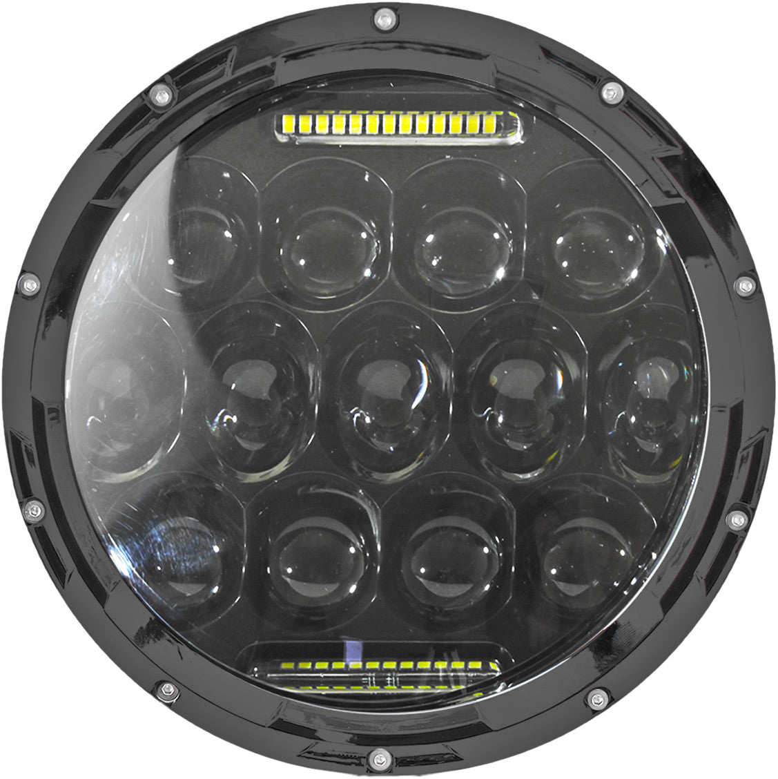 CYRON Headlight 7" Blk "Beast" Long Throw ABIG7-B6K