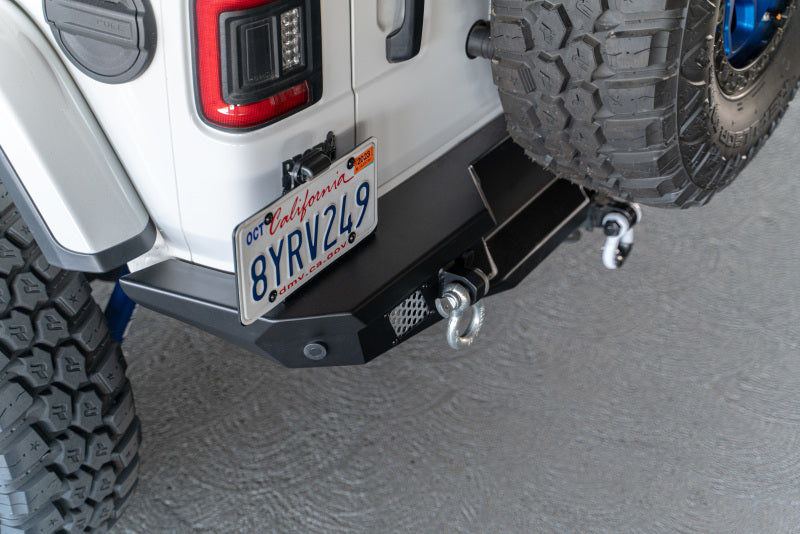 DV8 Offroad 2018 Jeep Wrangler JL MTO Series Rear Bumper w/ Optional Tire Carrier RBJL-13