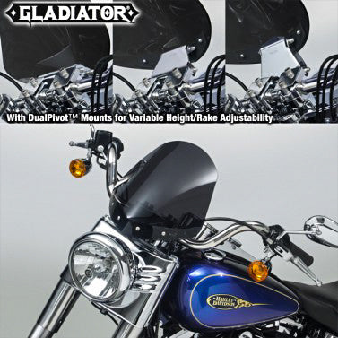 NATIONAL CYCLEGladiator Windshield W/Chrome Mounts (Dark Tint)N2713