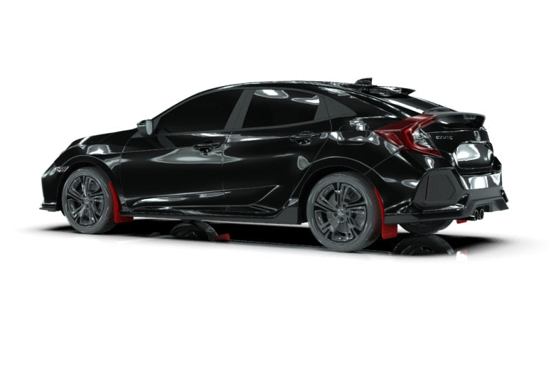 Rally Armor 17-19 Honda Civic Sport Touring Red UR Mud Flap w/ Black Logo MF51-UR-RD/BLK