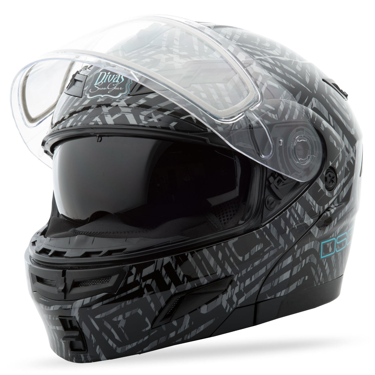 GMAX Gm-54s Dsg Aztec Helmet Black Lg 2548216