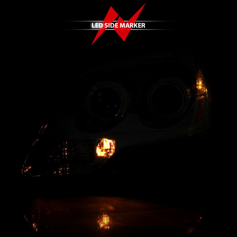 ANZO 2001-2011 Ford Ranger Crystal Headlight Chrome w/Corner Lights (OE Replacement) 111484