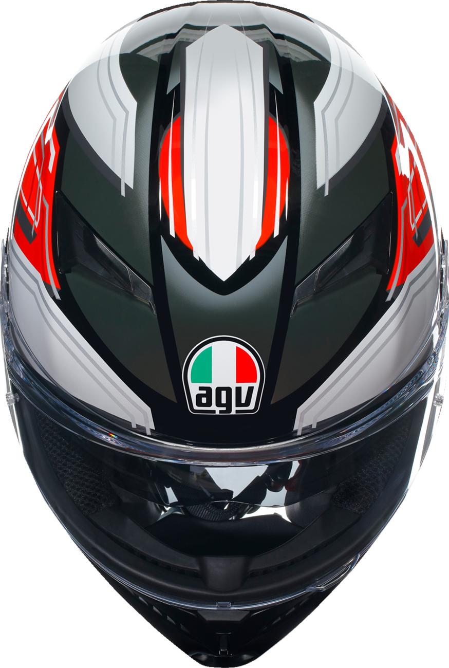 Casco AGV K3 - Wing - Negro/Italia - Mediano 2118381004007M