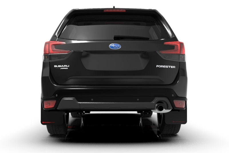 Rally Armor 19-21 Subaru Forester Black UR Mud Flap w/ Red Logo MF52-UR-BLK/RD