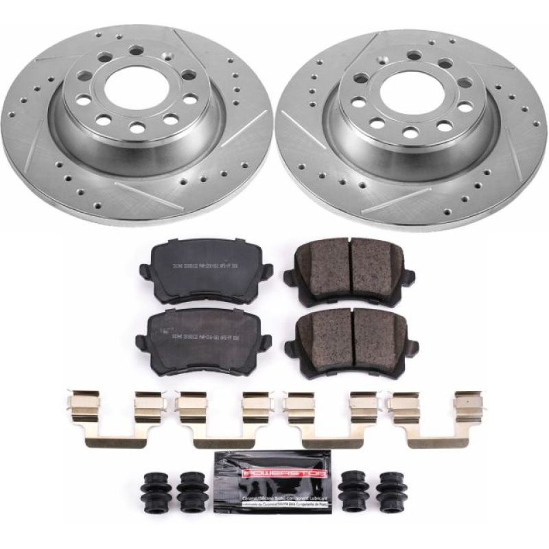 Power Stop 2015 Audi Q3 Rear Z23 Evolution Sport Brake Kit K7324