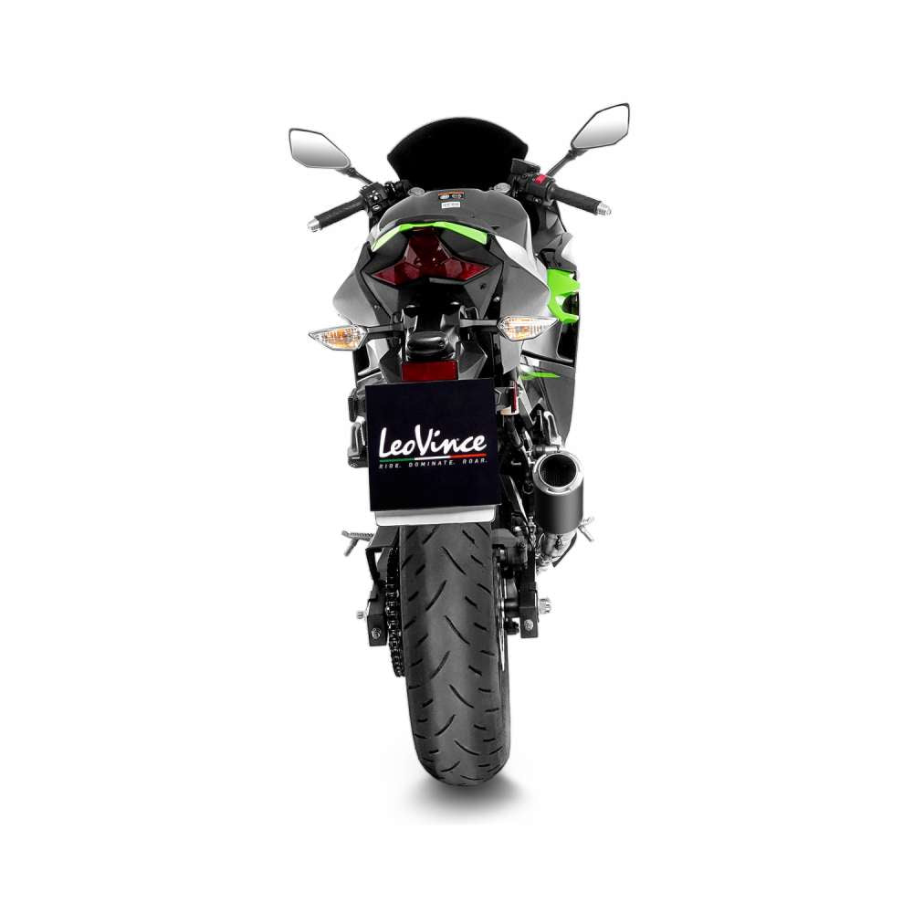 IN STOCK LEOVINCE LV Corsa Muffler - Black Edition KAWASAKI NINJA 400/500 2018 - 2025 15400BU 1811-4303