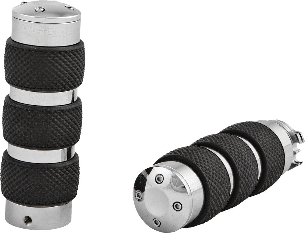 HARDDRIVE Grips Novibe Fits 76-08 Dual Cable Sleeve Chrome H17-0594
