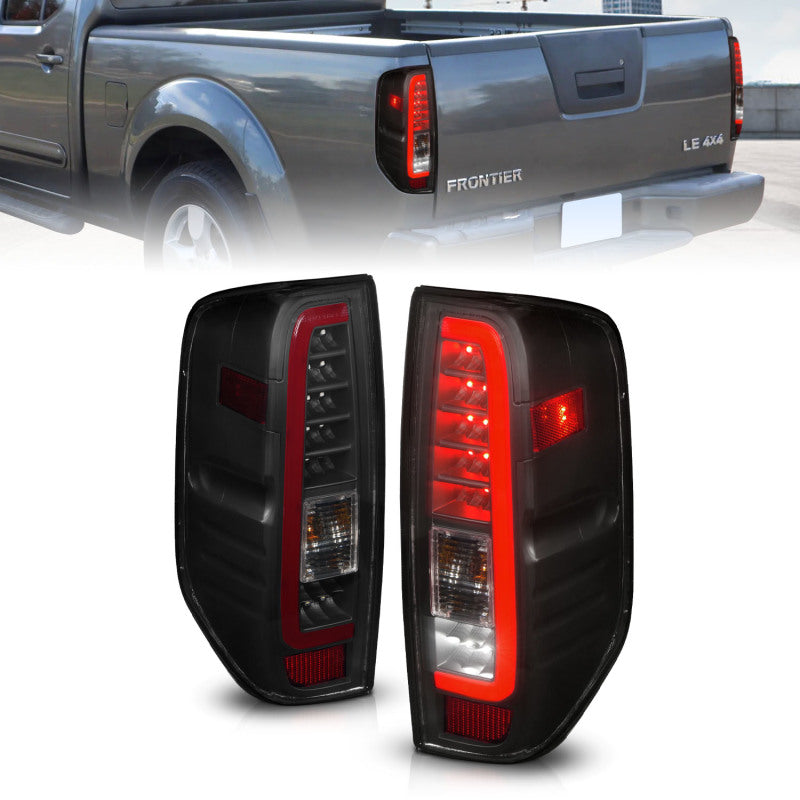 ANZO 2005-2021 Nissan Frontier LED Taillights Black Housing/Smoke Lens 311444