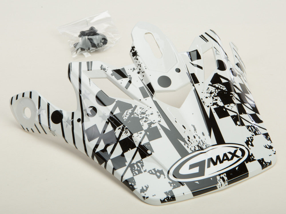 GMAX Gm-46y-1 Revurb Helmet Visor White/Black Youth G046034