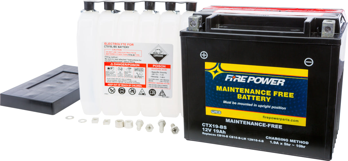 FIRE POWER Battery Ctx19-Bs Maintenance Free CTX19-BS