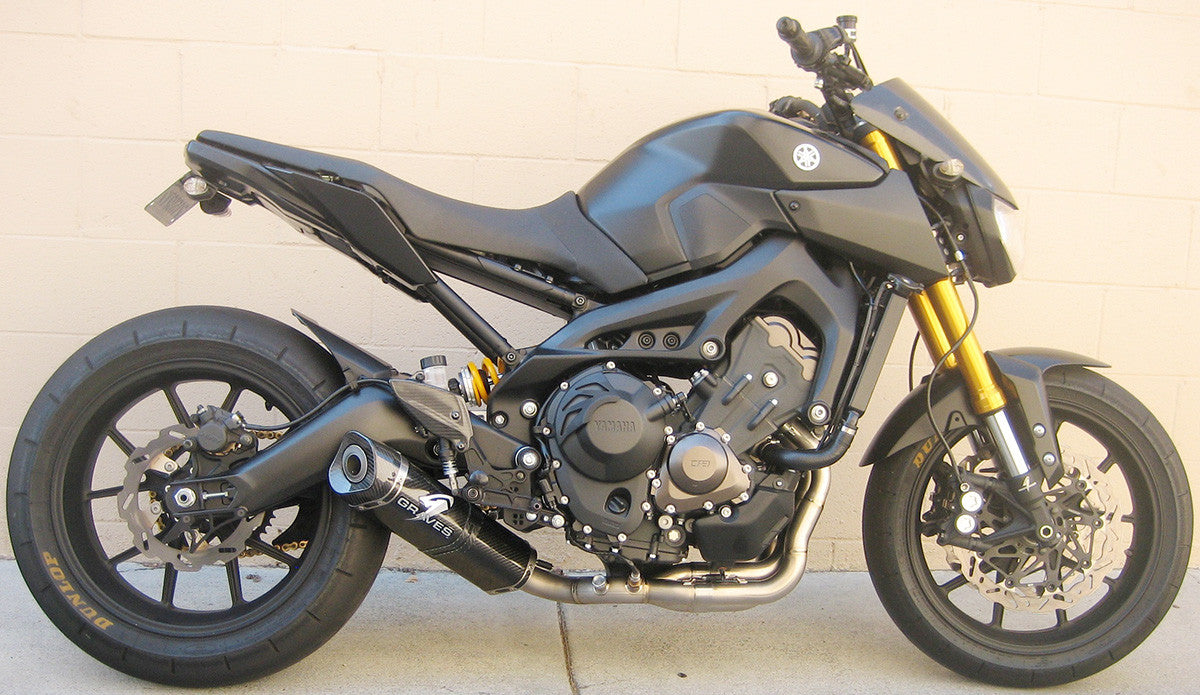 Sistema de escape Graves motorsports full ti carbono FZ-09 2014-2016 + FJ-09 2015-2020 + XSR900 2017-2020 + MT-09 2018-2020 EXY-14FZ09-FTC