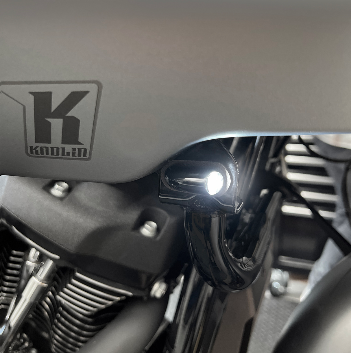 KODLIN MOTORCYCLE Run/Turn Signal - Black Softail Low Rider ST FXLRST 2022-2023 K68532